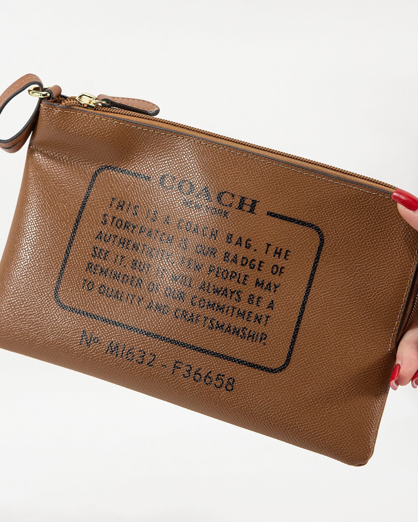 Coach Reversible Signature City Tote Khaki Saddle - 7