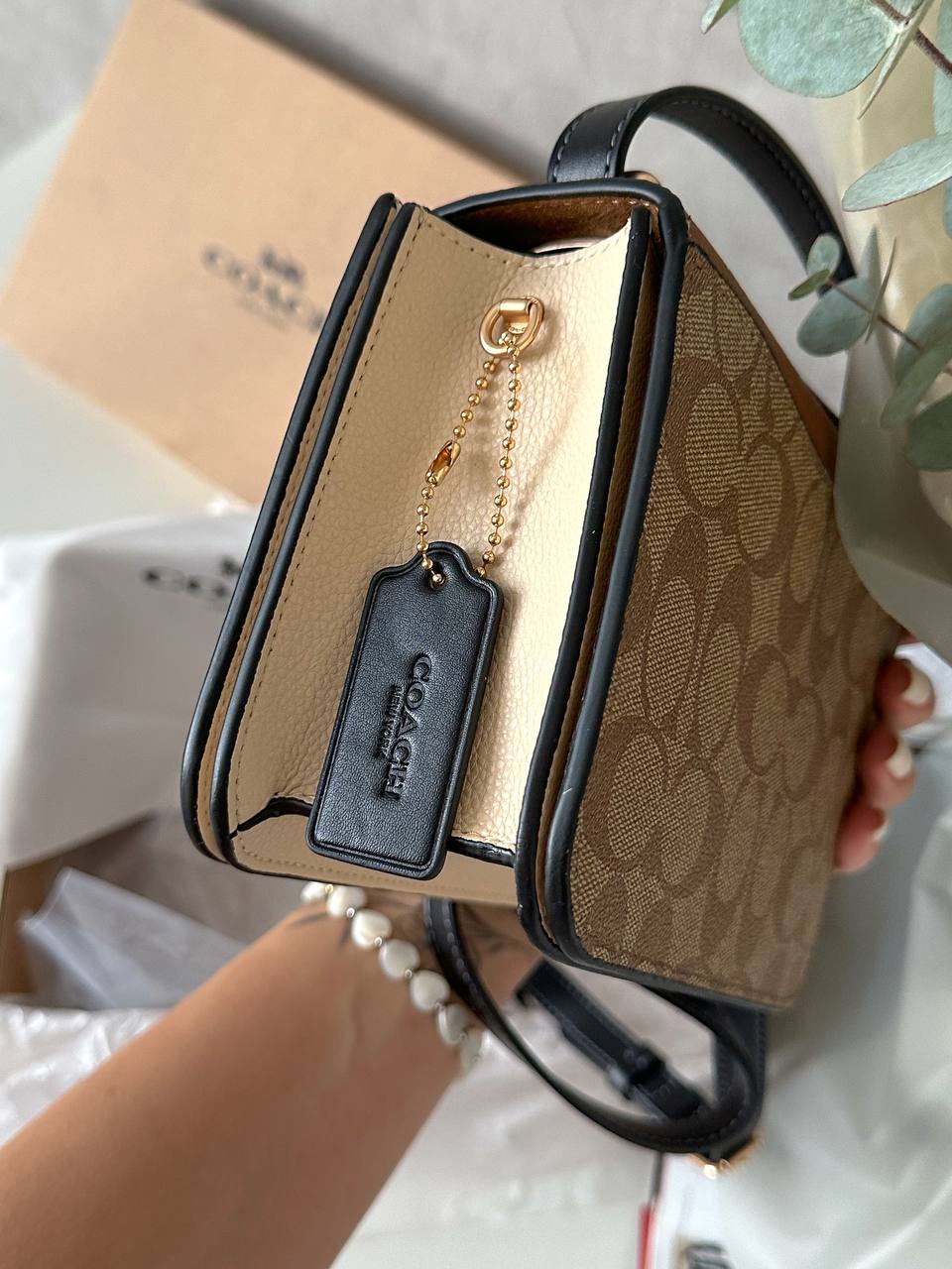 Coach Riley Top Handle 18 In Signature Canvas - 7