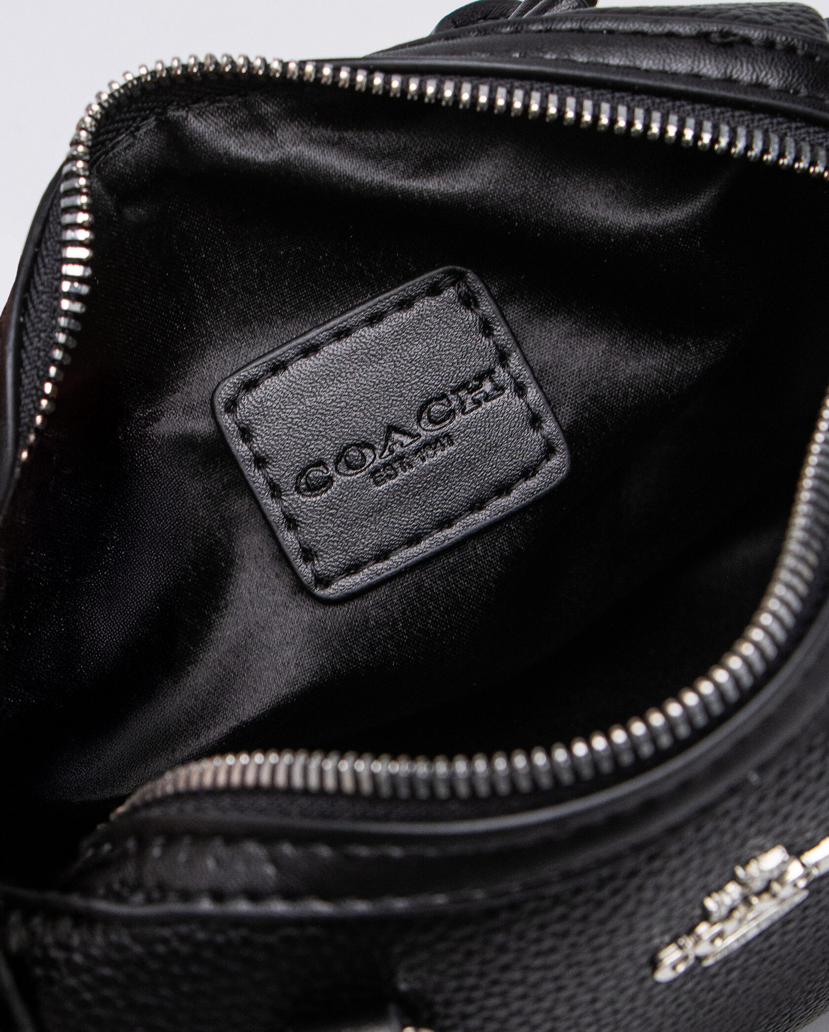 Coach Rowan Satchel In Black/Silver - 13