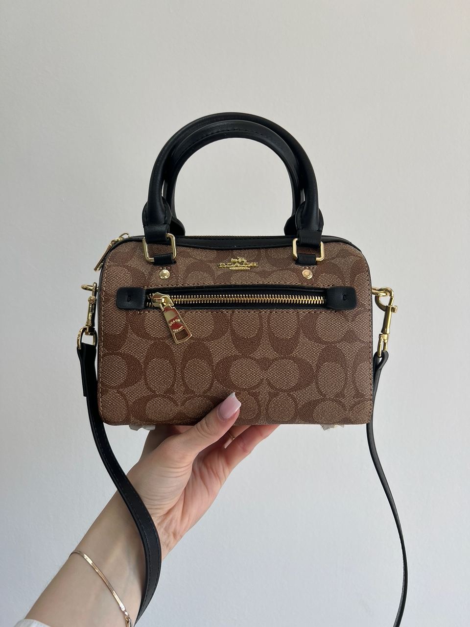 Coach Rowan Satchel In Signature Canvas - 2