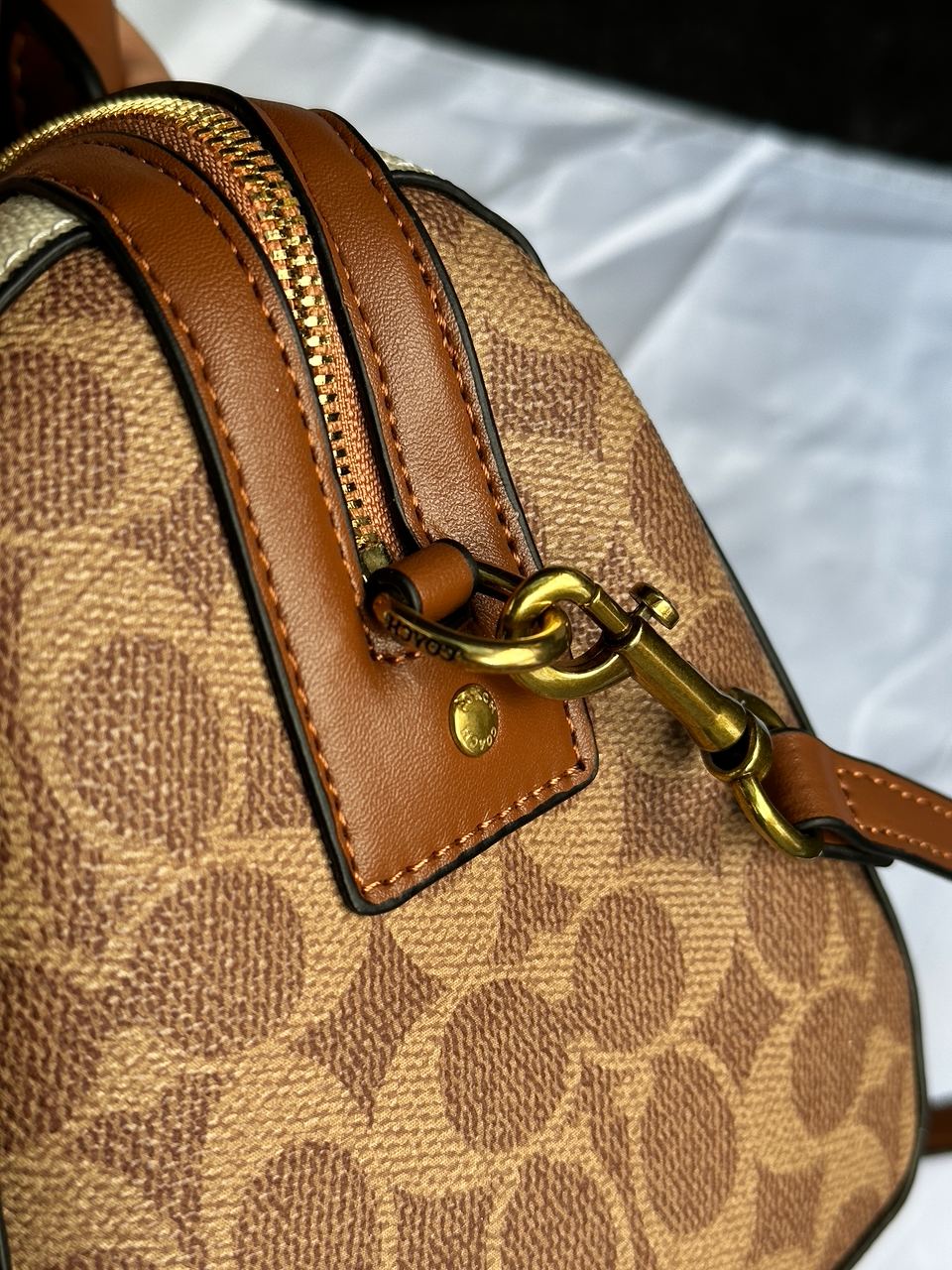 Coach Rowan Satchel In Signature Canvas - 18