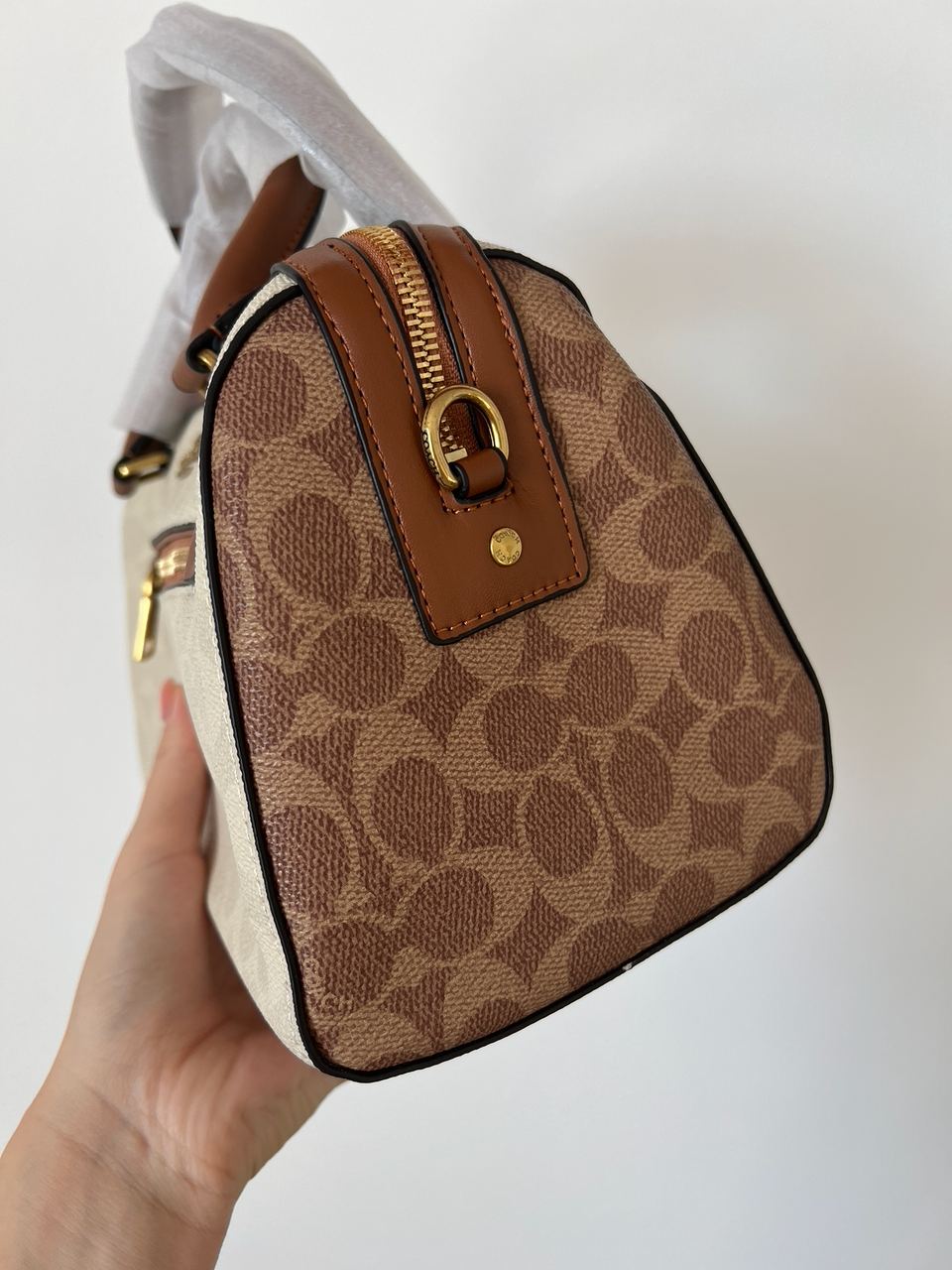 Coach Rowan Satchel In Signature Canvas - 19