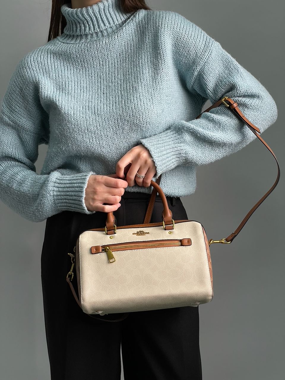 Coach Rowan Satchel In Signature Canvas - 7