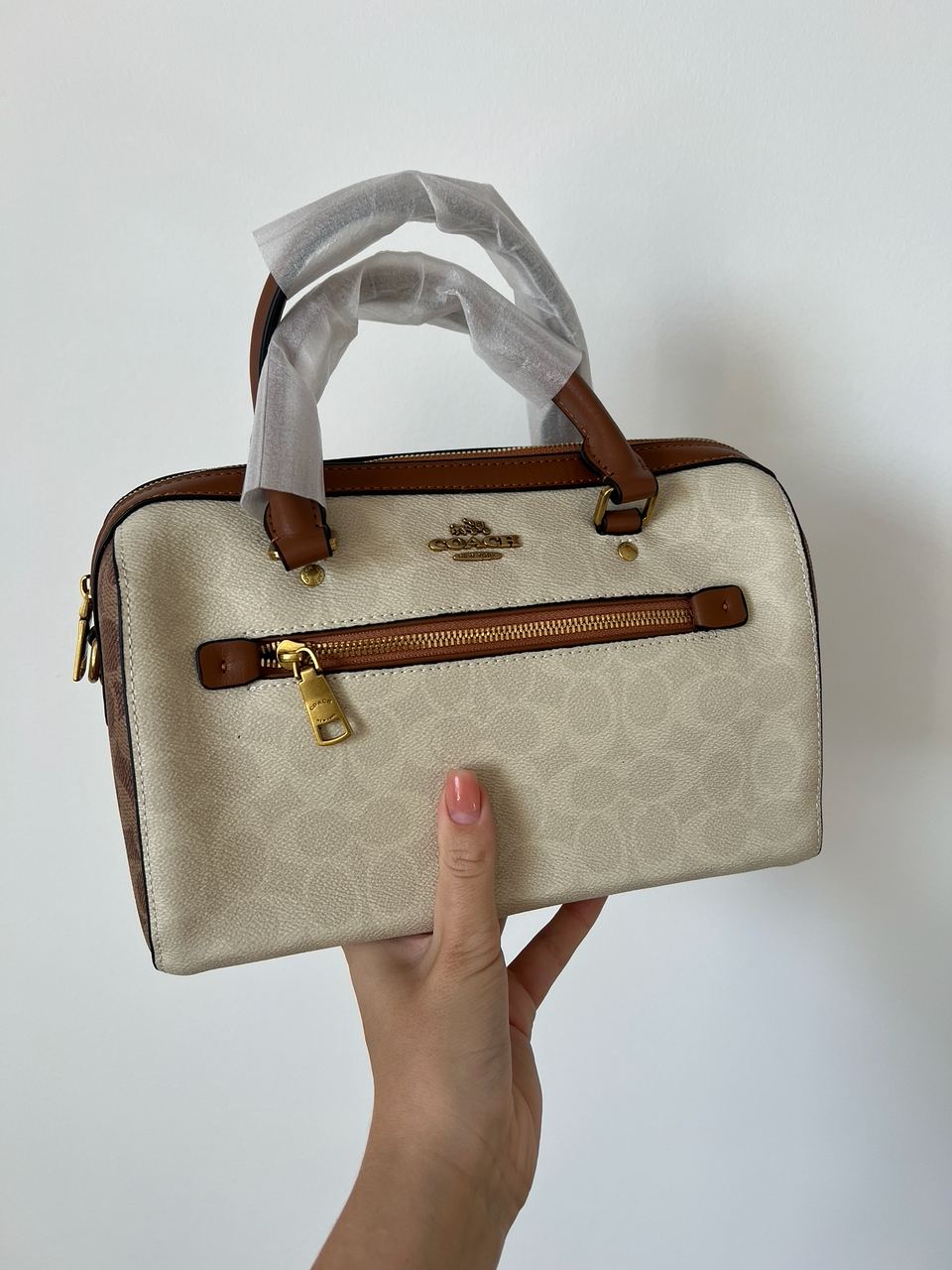 Coach Rowan Satchel In Signature Canvas - 9