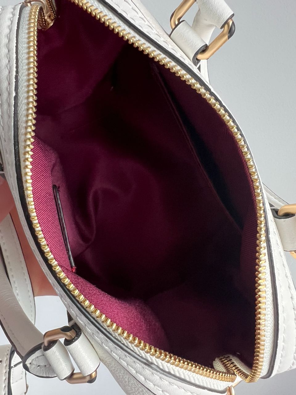 Coach Rowan White Satchel In Signature Canvas - 9