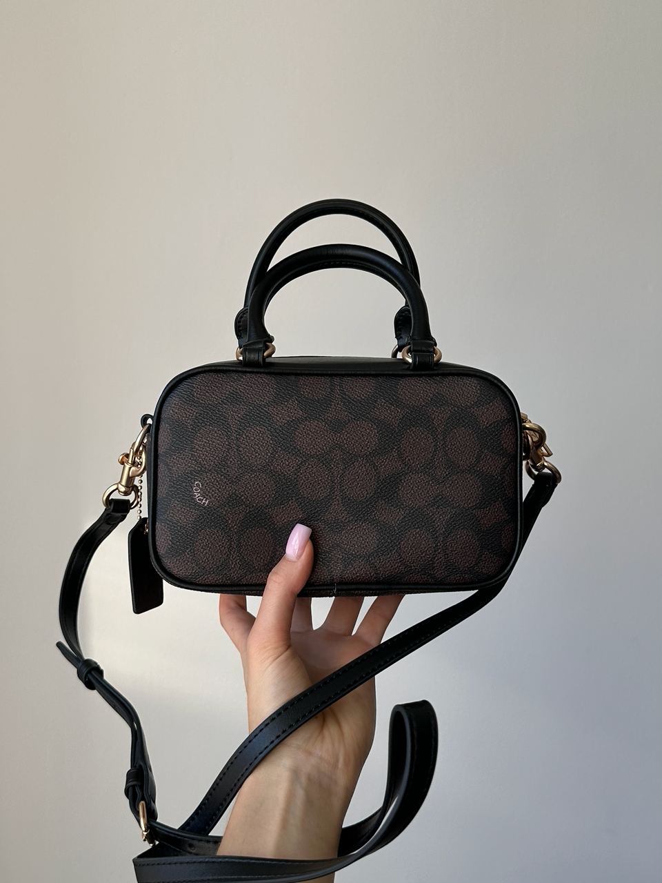 Coach Satchel Crossbody In Signature Brown - 6