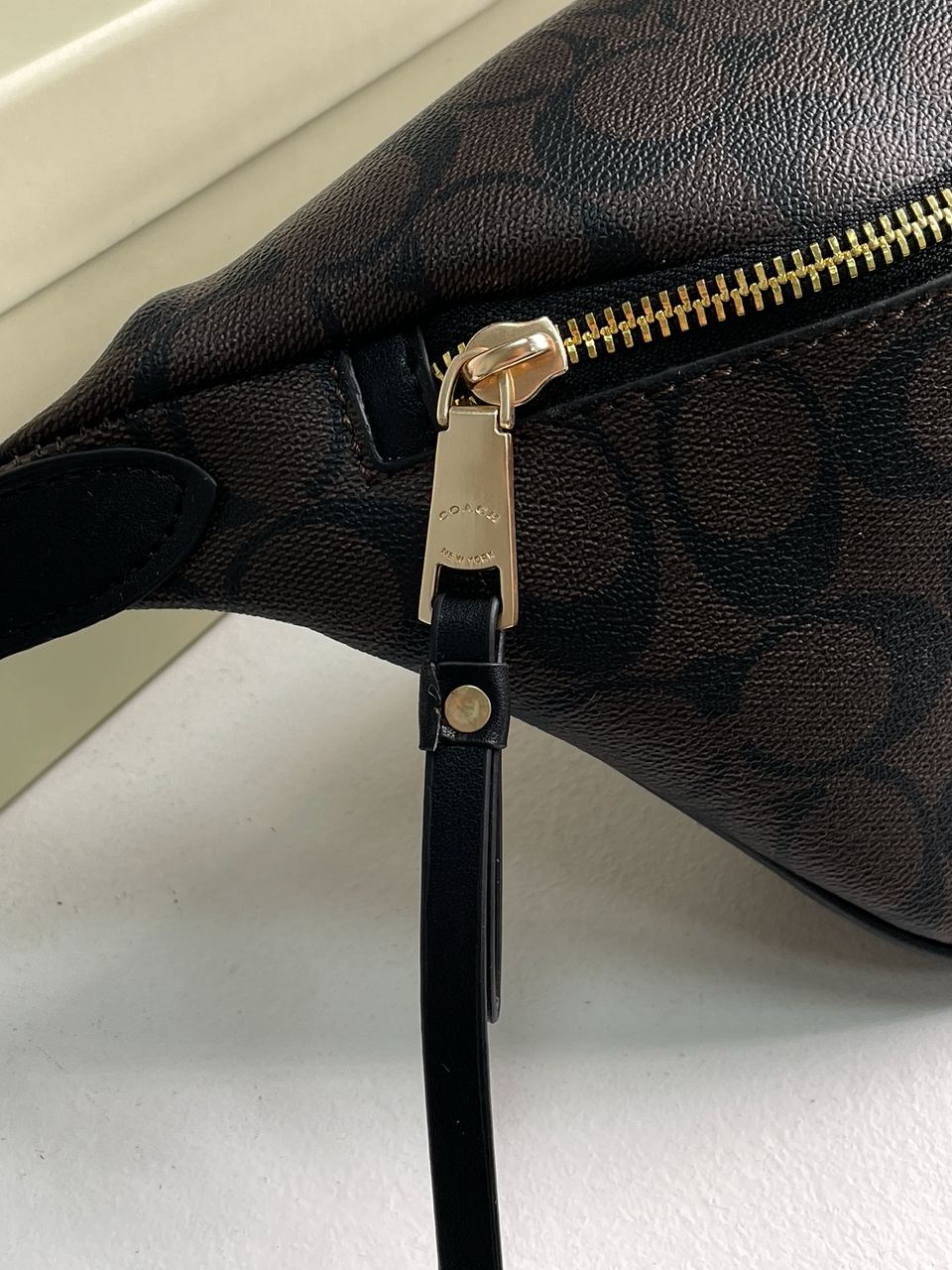 Coach Signature Belt Bag Fanny Pack Brown - 18