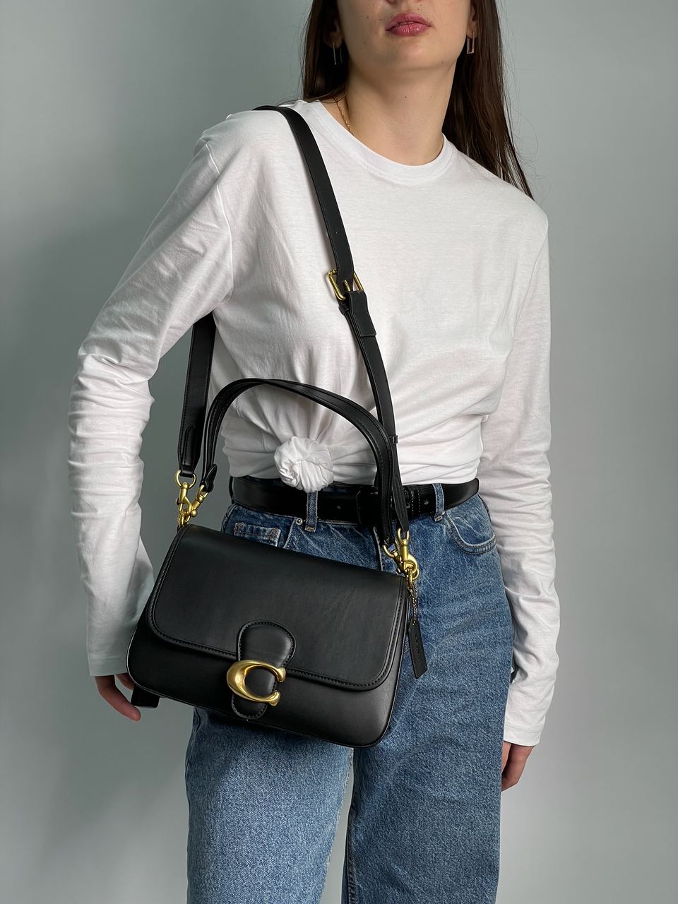 Coach Soft Tabby Calf Leather Shoulder Bag - 4