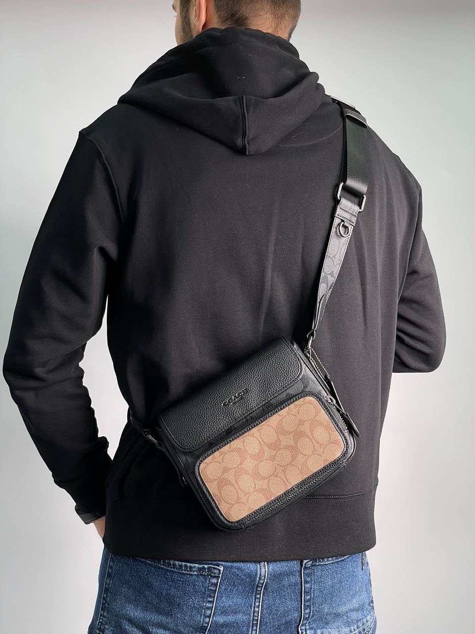 Coach Sullivan Flap Crossbody In Signature Canvas Beige/Black - 6