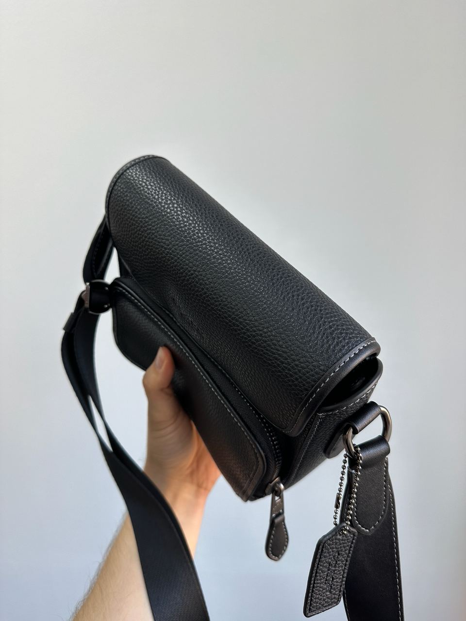 Coach Sullivan Flap Crossbody In Signature Canvas Total Black - 7