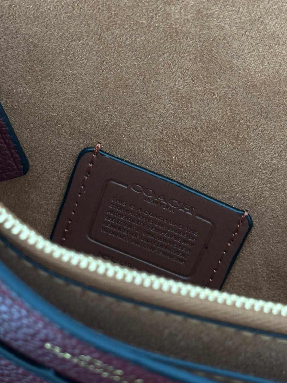 Coach Tabby Burgundy/Gold Shoulder Bag 26 In Signature Canvas - 11