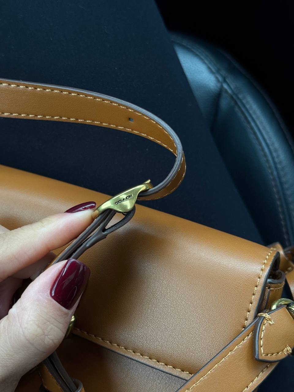 Coach Tabby Chain Clutch in Smooth Leather - 6