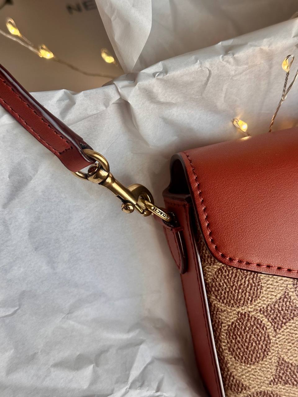 Coach Tabby Chain Crossbody In Signature Canvas - 9