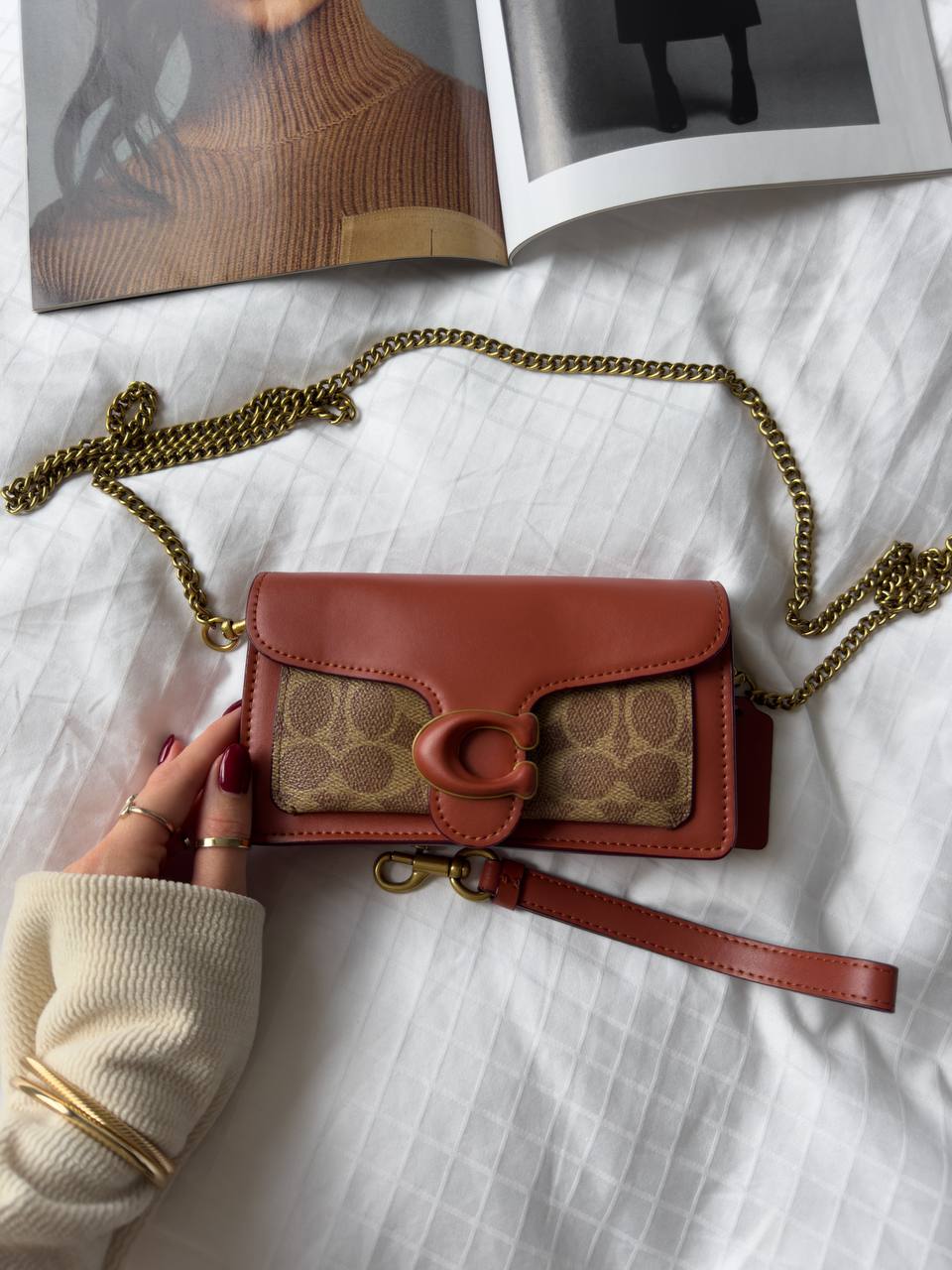 Coach Tabby Crossbody Wristlet In Signature Canvas - 5