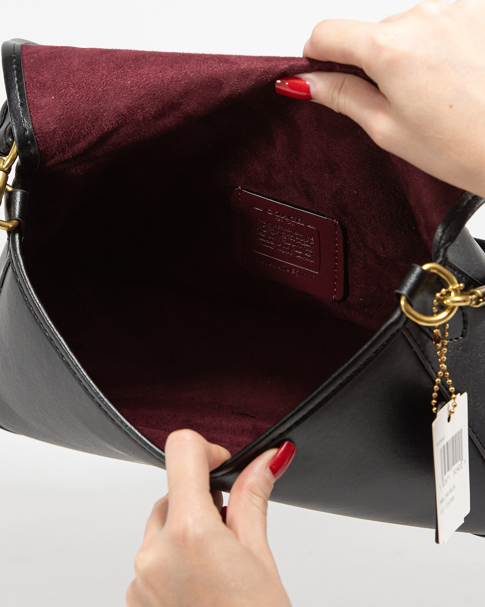 Coach Tabby Medium Shoulder Bag in Black Leather - 14