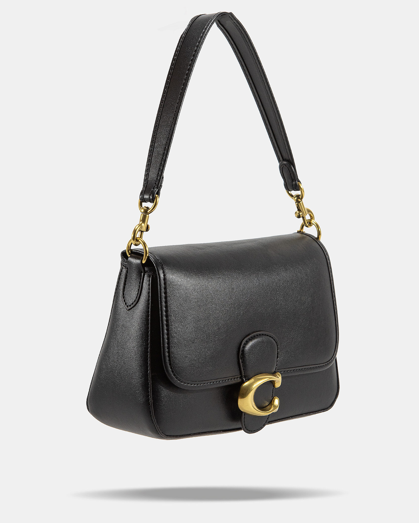Coach Tabby Medium Shoulder Bag in Black Leather - 5
