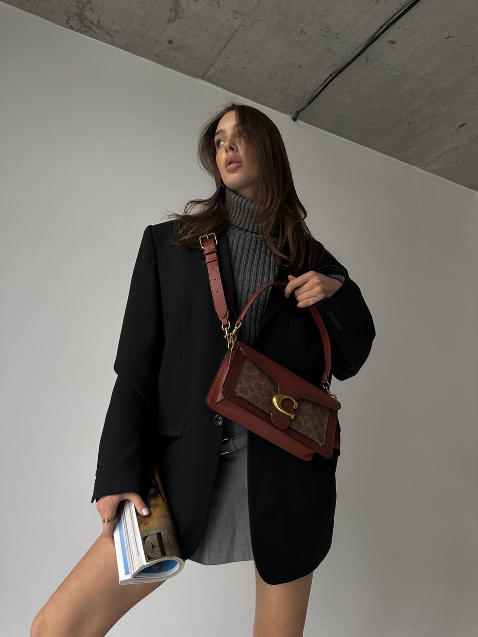 Coach Tabby Red/Beige Shoulder Bag In Signature Canvas - 5