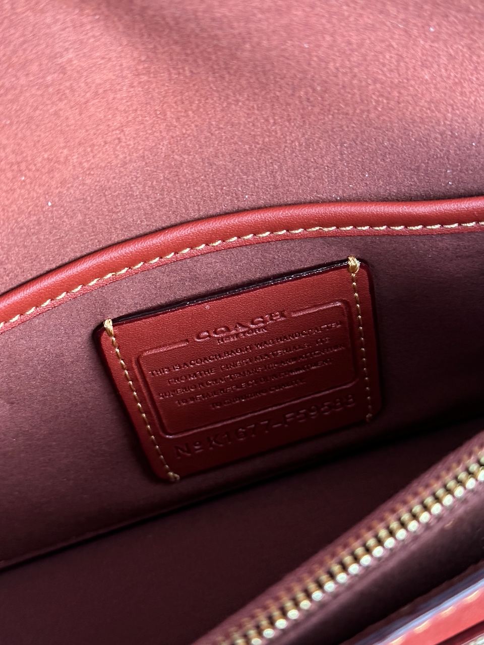 Coach Tabby Red/Beige Shoulder Bag In Signature Canvas - 9