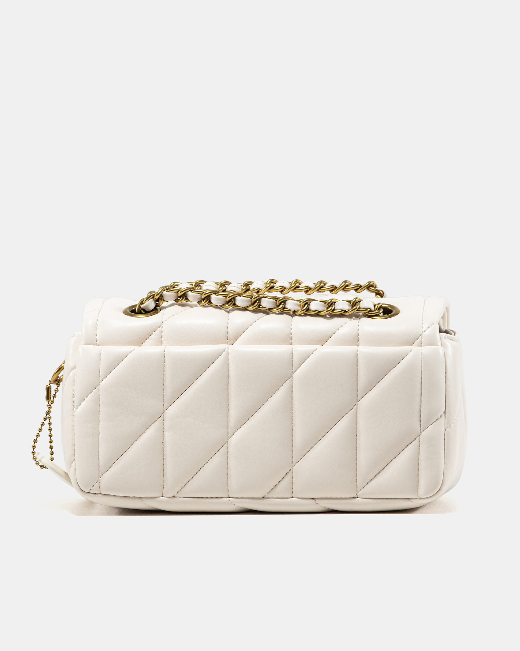 Coach Tabby Shoulder Bag 20 With Quilting Cream/Gold - 10