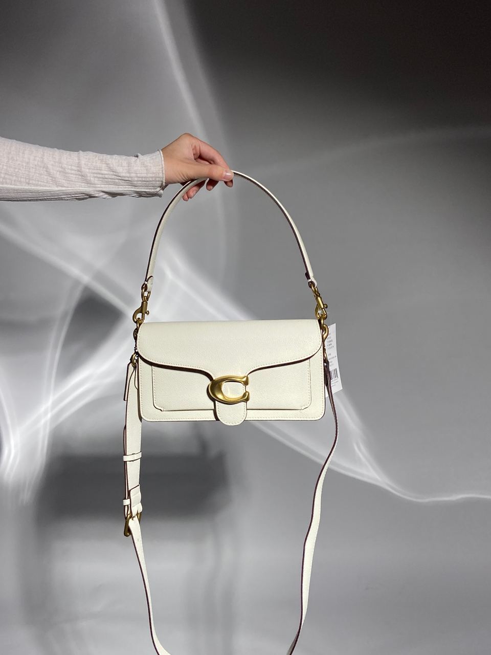 Coach Tabby Shoulder Bag 26 Brass/Chalk - 8