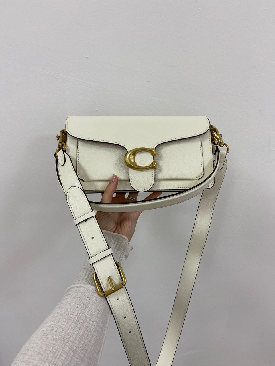 Coach Tabby Shoulder Bag 26 Brass/Chalk - 9