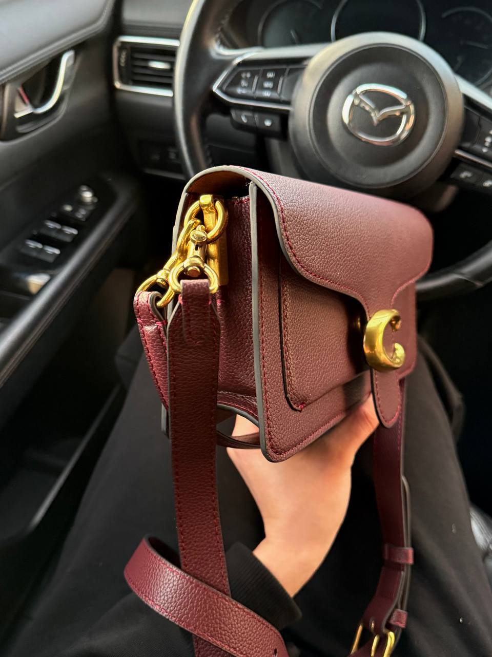 Coach Tabby Shoulder Bag 26 Burgundy - 5
