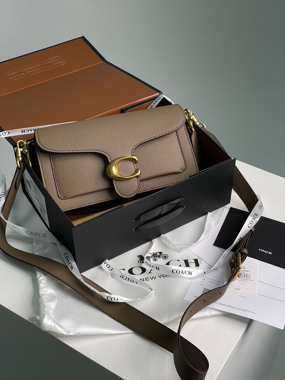 Coach Tabby Shoulder Bag 26 Dark Stone - 2