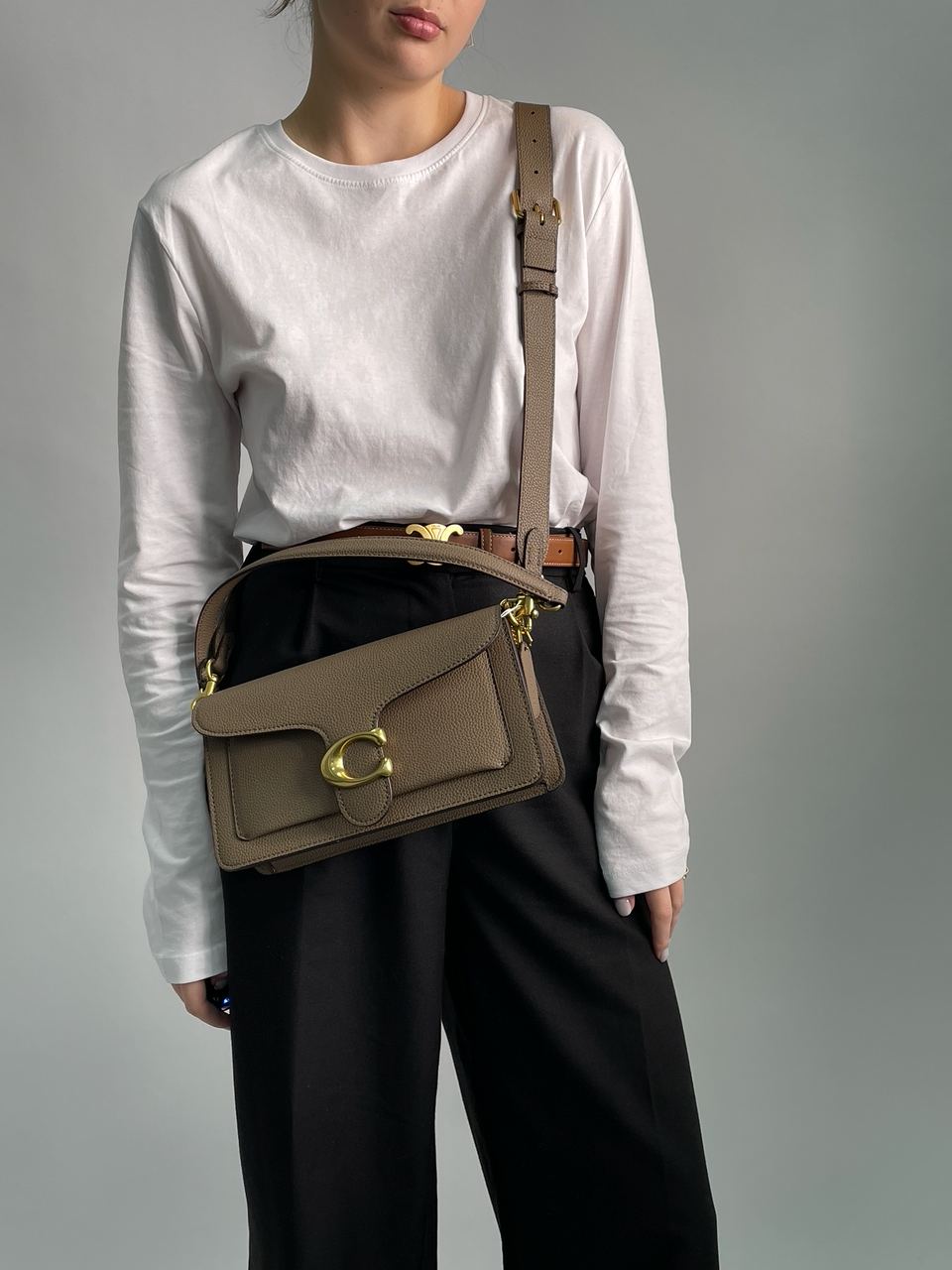 Coach Tabby Shoulder Bag 26 Dark Stone - 4