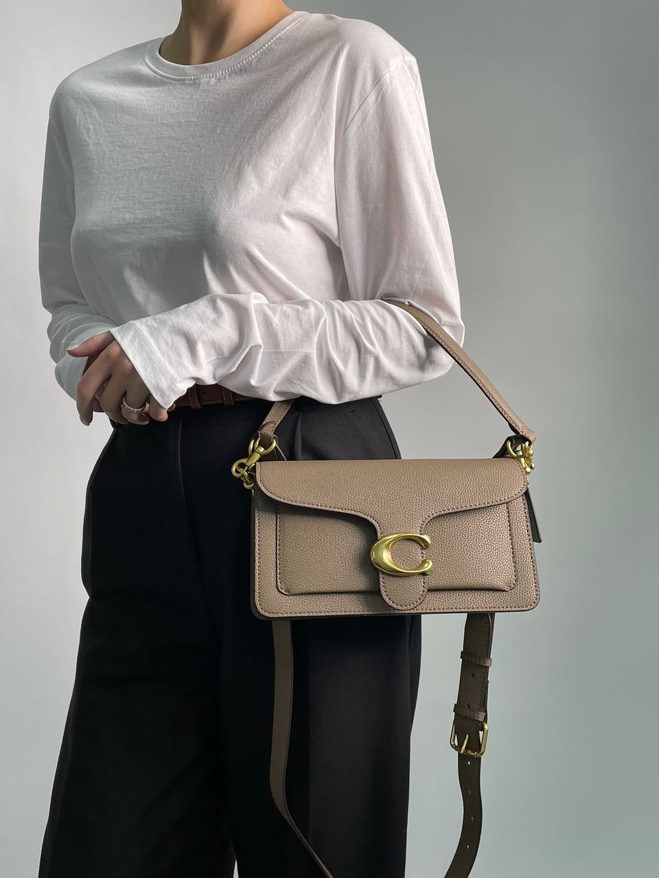 Coach Tabby Shoulder Bag 26 Dark Stone - 5