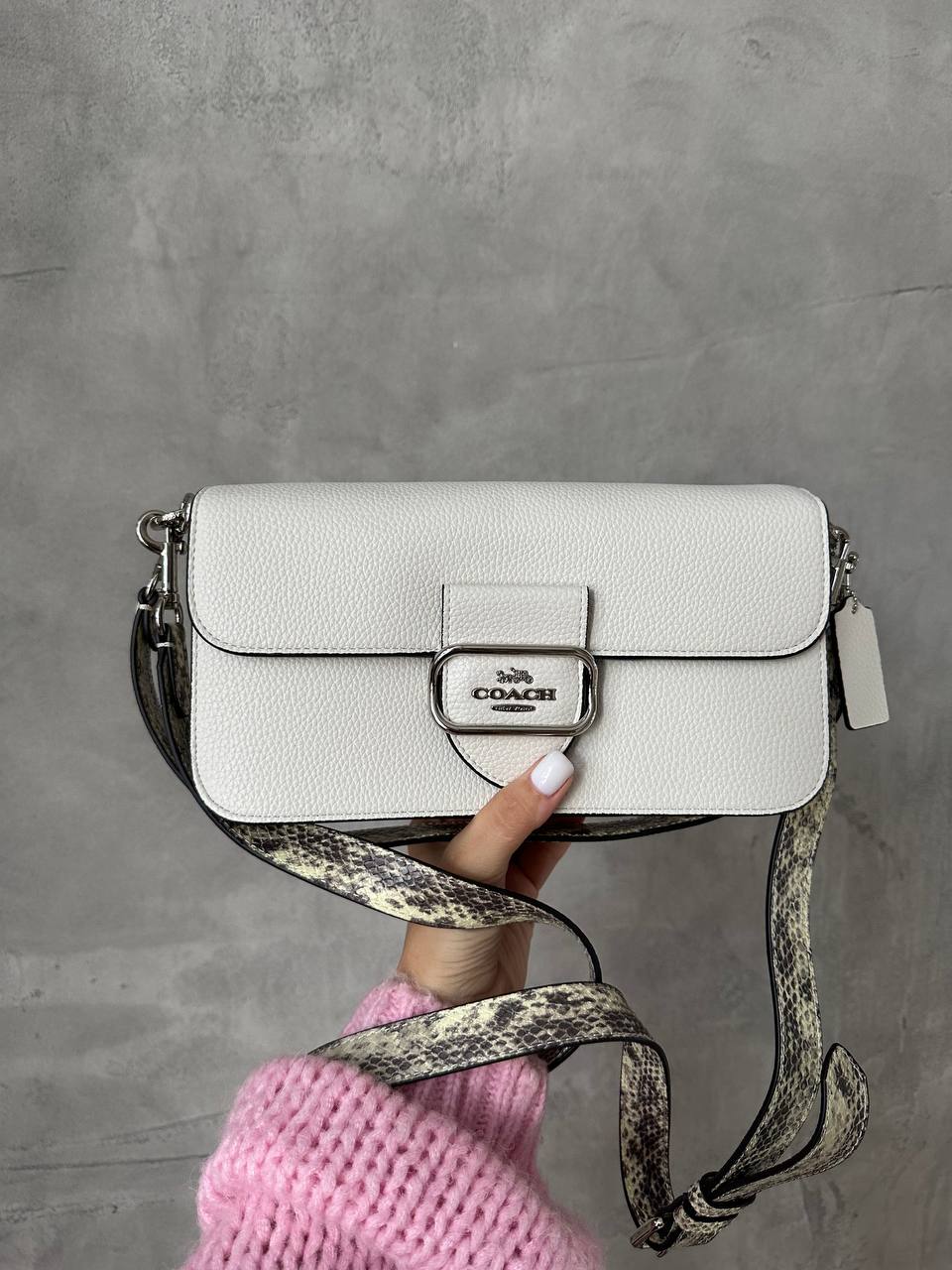 Coach Tabby Shoulder Bag 26 In Chalk White - 2