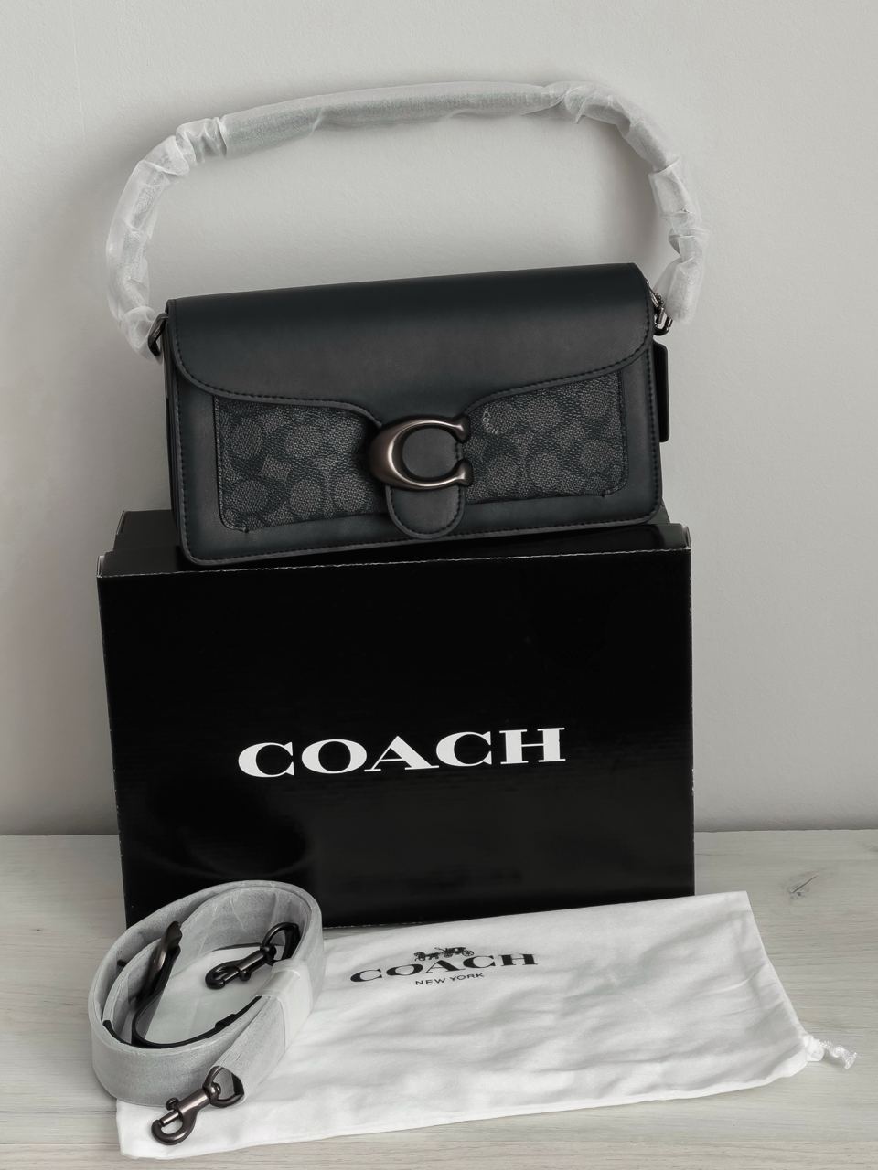Coach Tabby Shoulder Bag 26 With Signature Canvas - Black - 2
