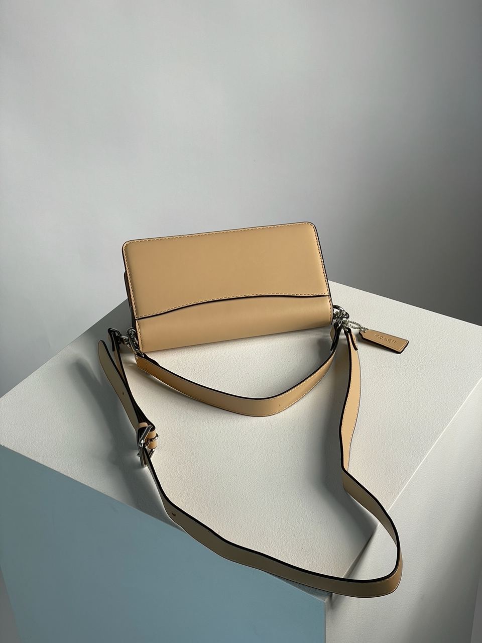 Coach Tabby Shoulder Bag 26 With Signature Canvas Sand Taupe - 13