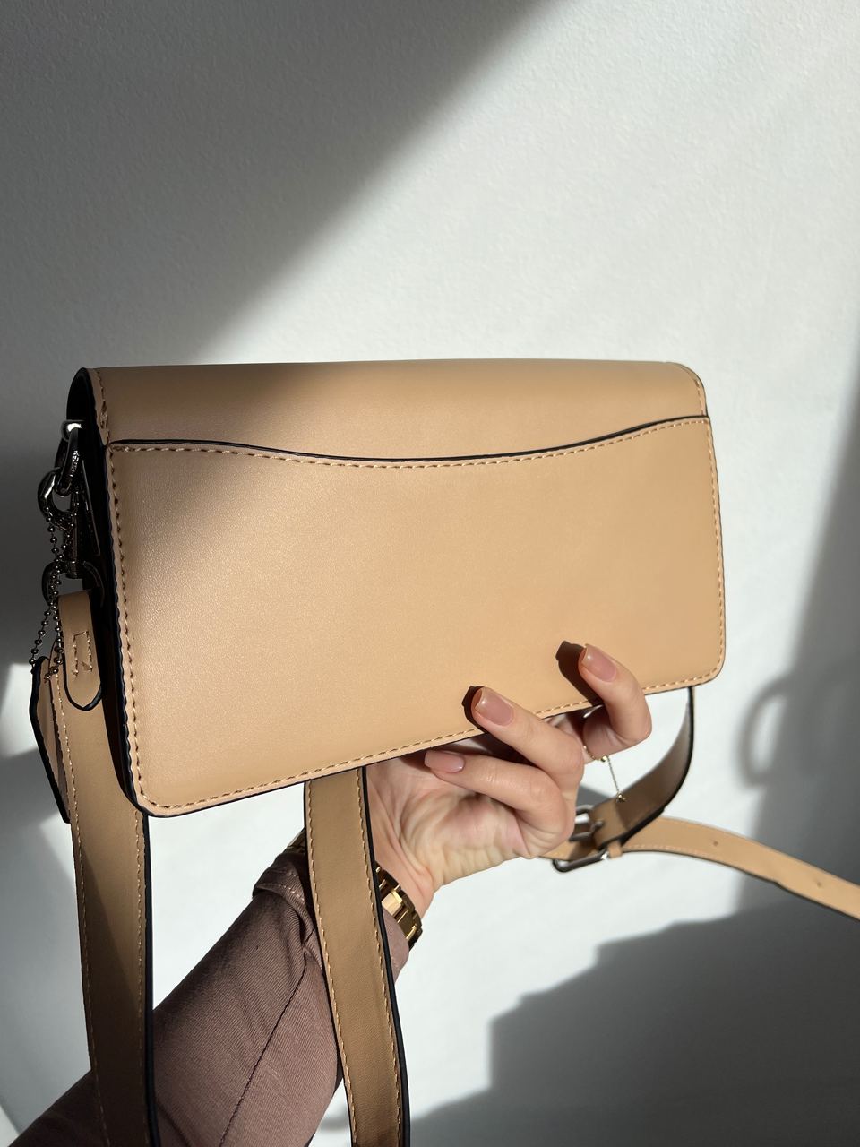 Coach Tabby Shoulder Bag 26 With Signature Canvas Sand Taupe - 14