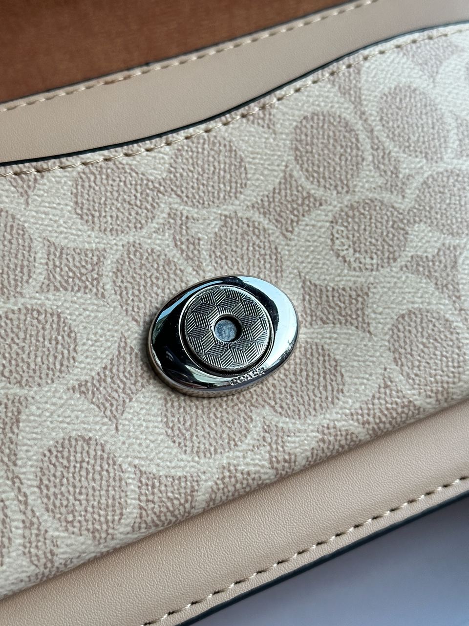 Coach Tabby Shoulder Bag 26 With Signature Canvas Sand Taupe - 25