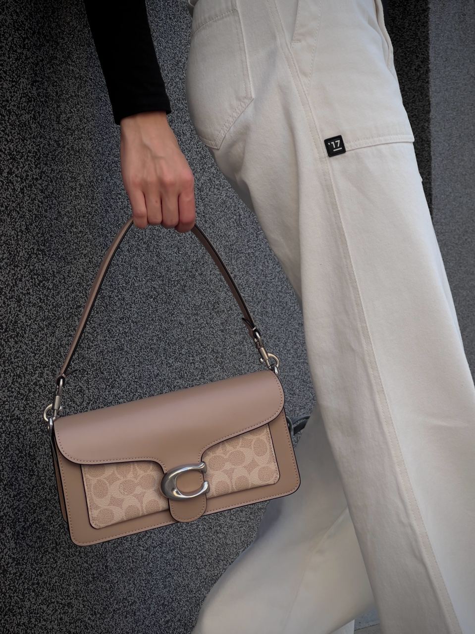 Coach Tabby Shoulder Bag Signature Sand Taupe - 13