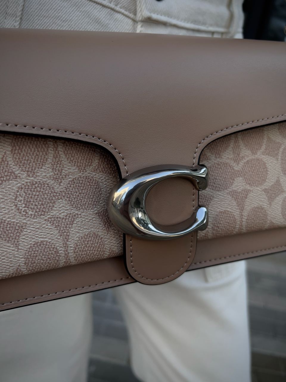 Coach Tabby Shoulder Bag Signature Sand Taupe - 6