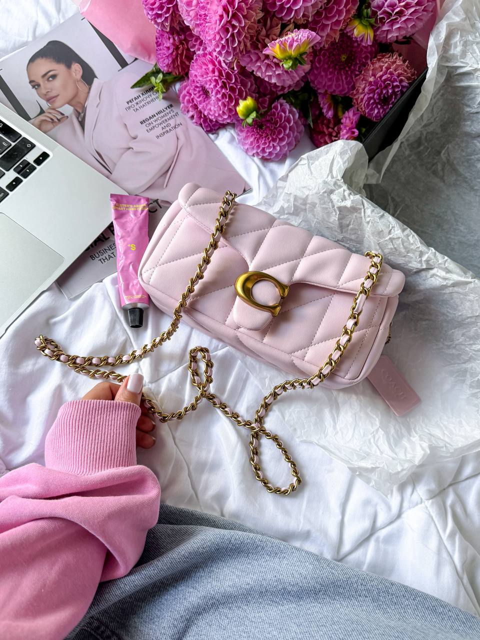 Coach Tabby Shoulder Bag With Pillow Quilting MINI Pink - 4