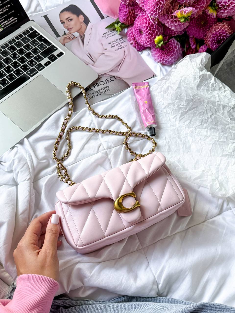 Coach Tabby Shoulder Bag With Pillow Quilting MINI Pink - 5