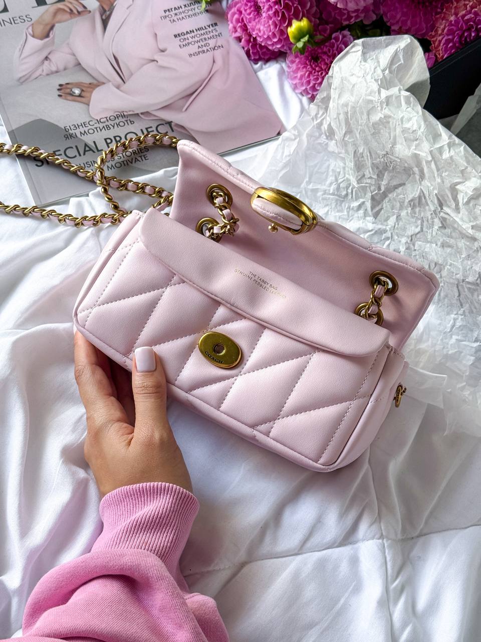 Coach Tabby Shoulder Bag With Pillow Quilting MINI Pink - 8