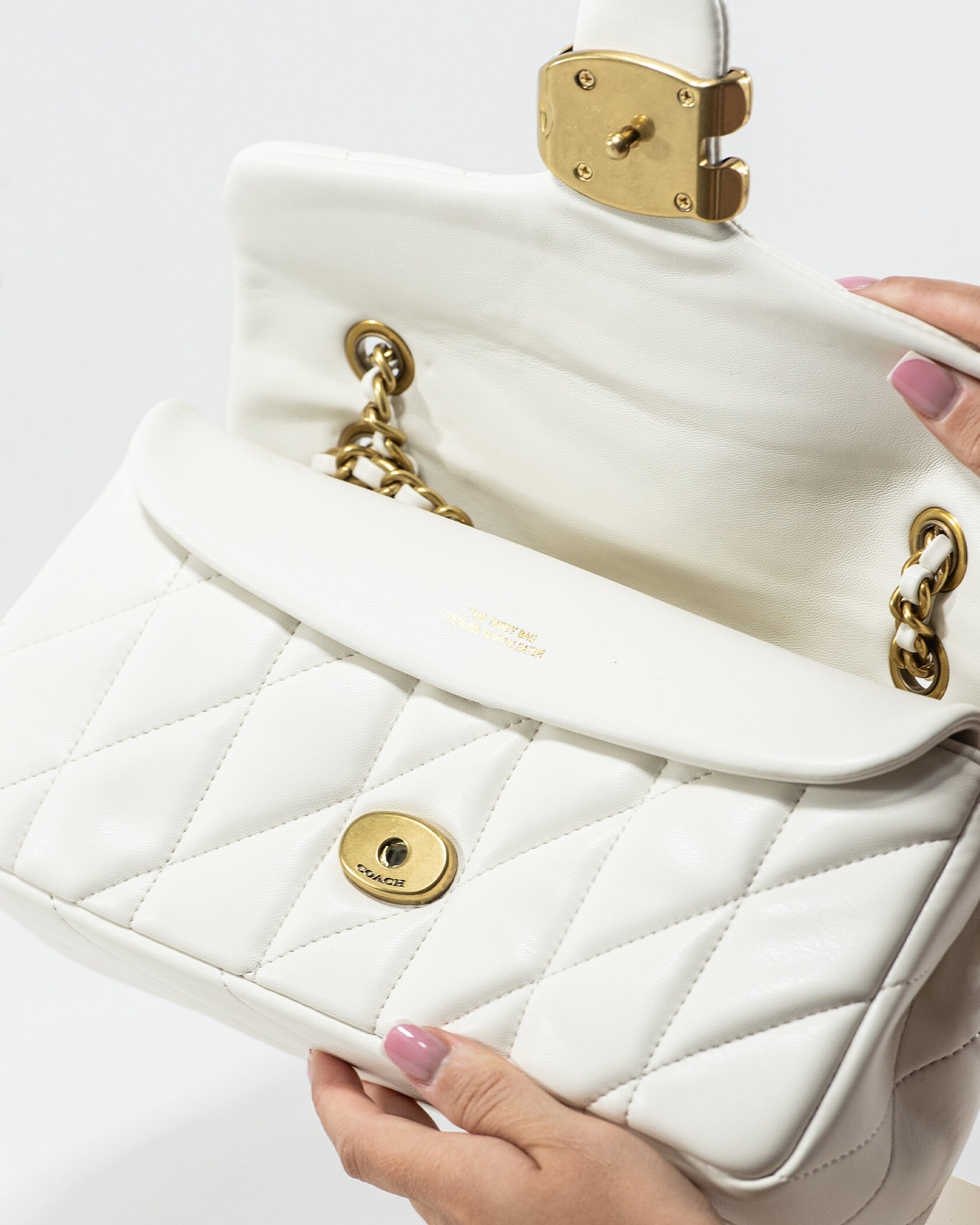 Coach Tabby Shoulder Bag With Pillow Quilting White - 11