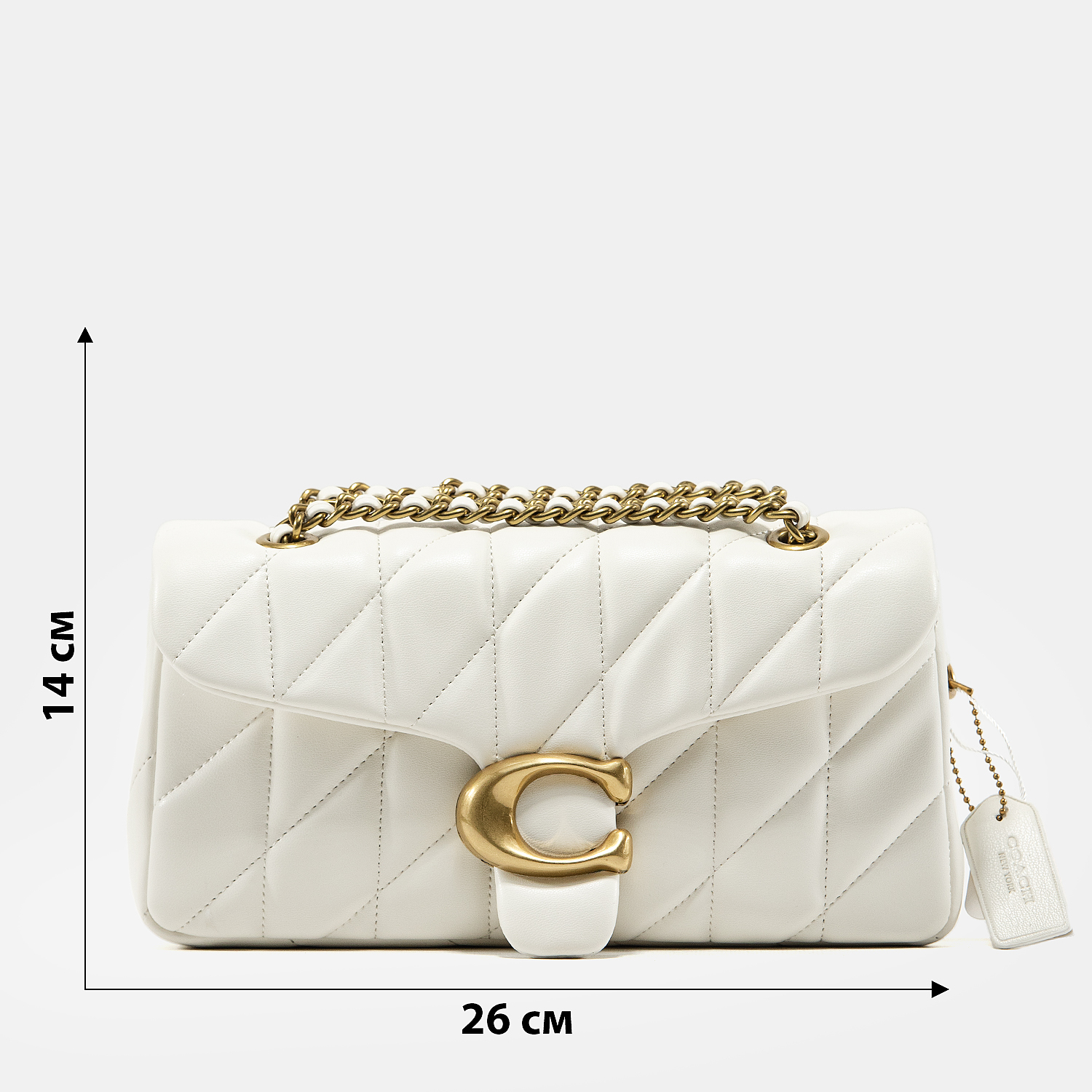 Coach Tabby Shoulder Bag With Pillow Quilting White - 2