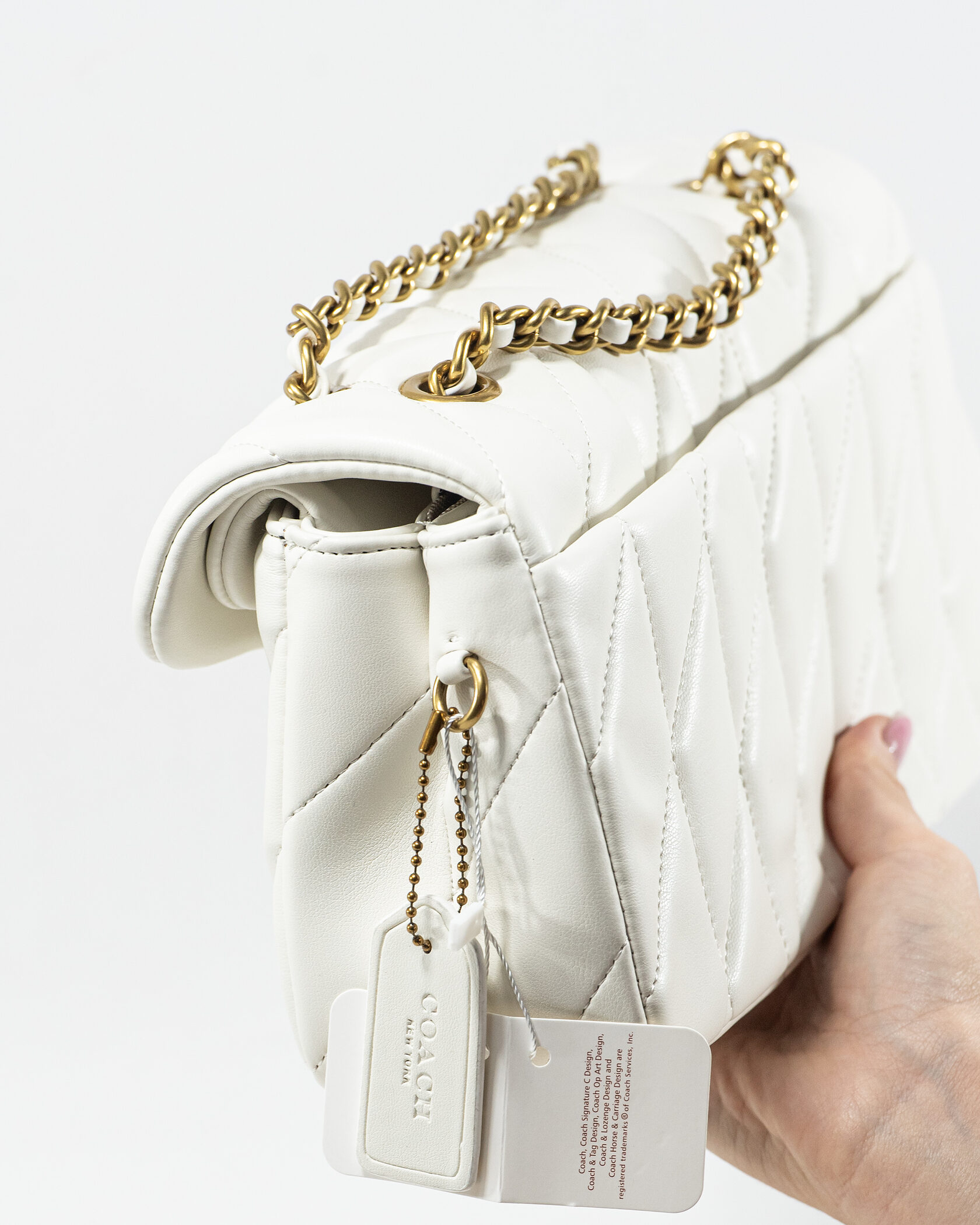 Coach Tabby Shoulder Bag With Pillow Quilting White - 8