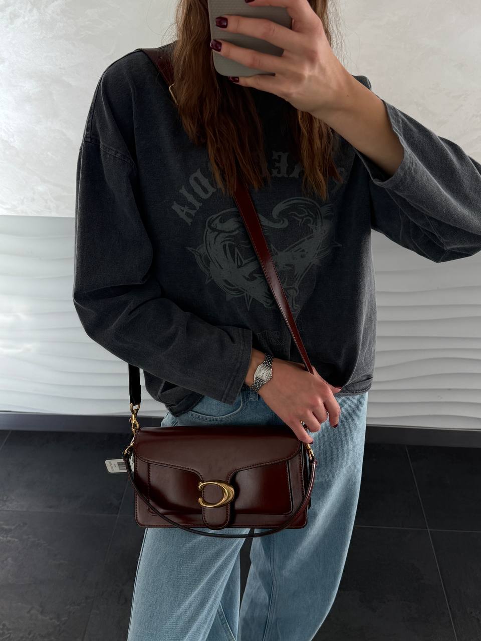 Coach Tabby Shoulder Brown Bag - 3