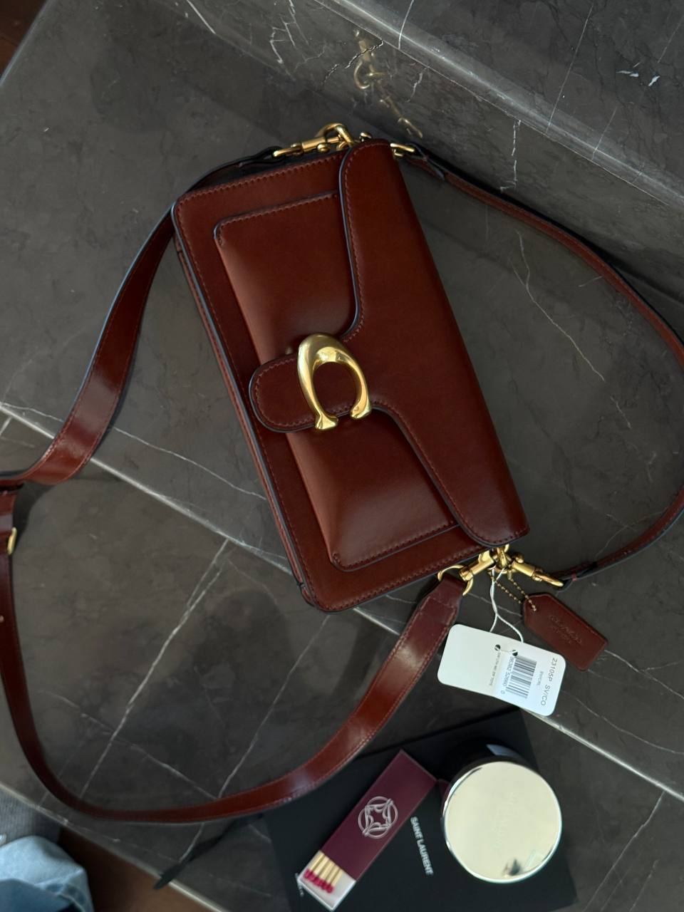 Coach Tabby Shoulder Brown Bag - 5