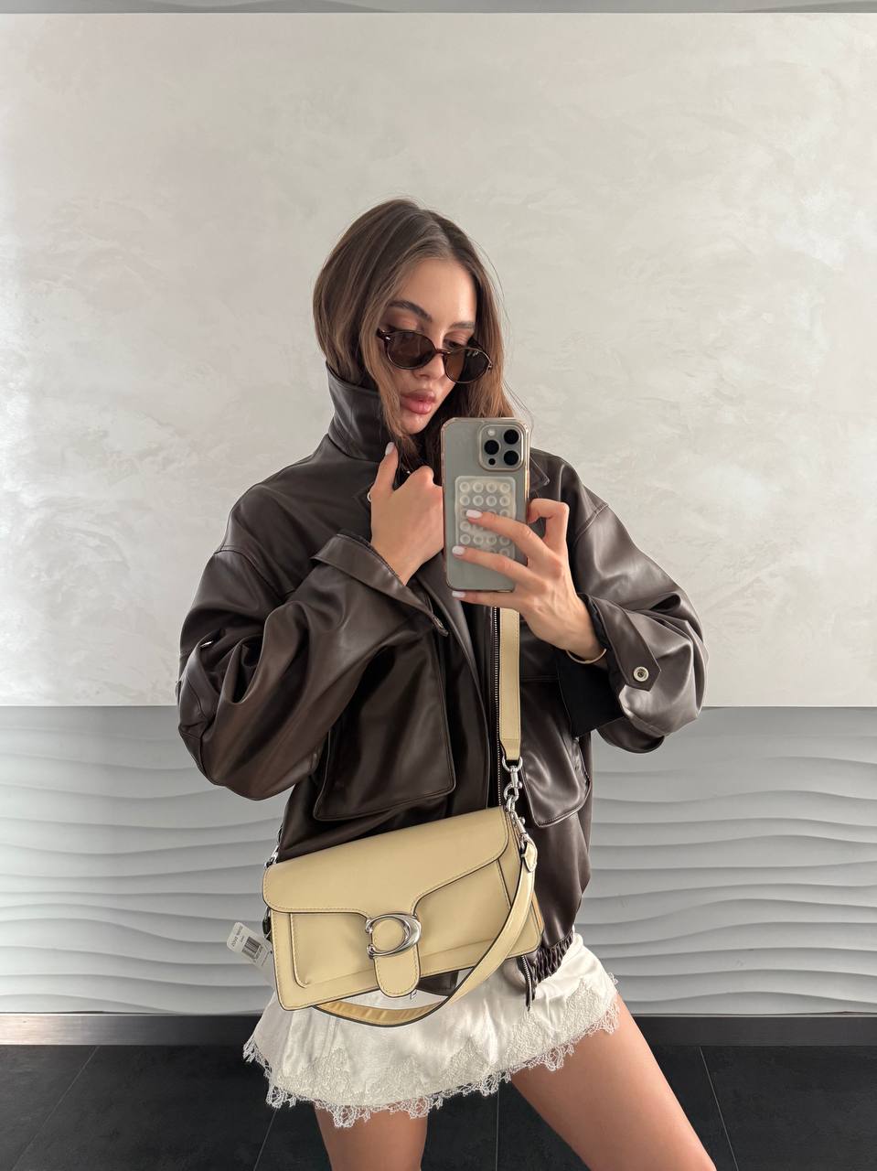 Coach Tabby Shoulder Yellow Bag - 2