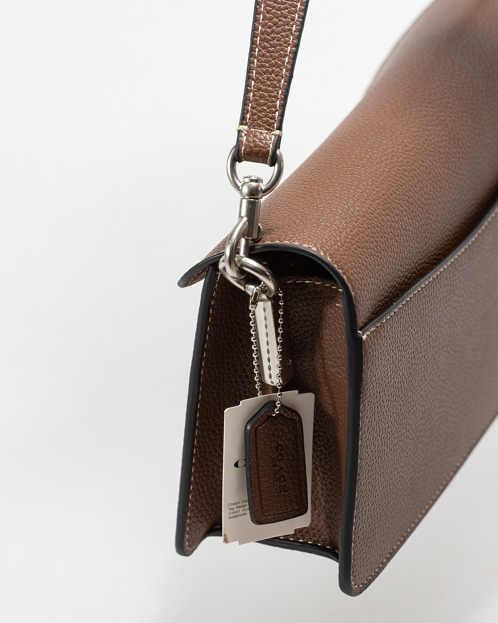 Coach Tabby Small Shoulder Bag in Brown Leather - 8