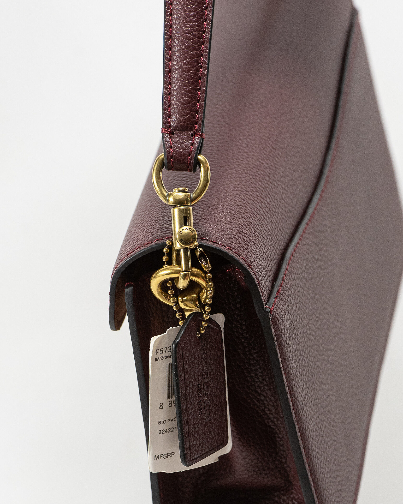 Coach Tabby Small Shoulder Bag in Oxblood/Burgundy Leather - 10