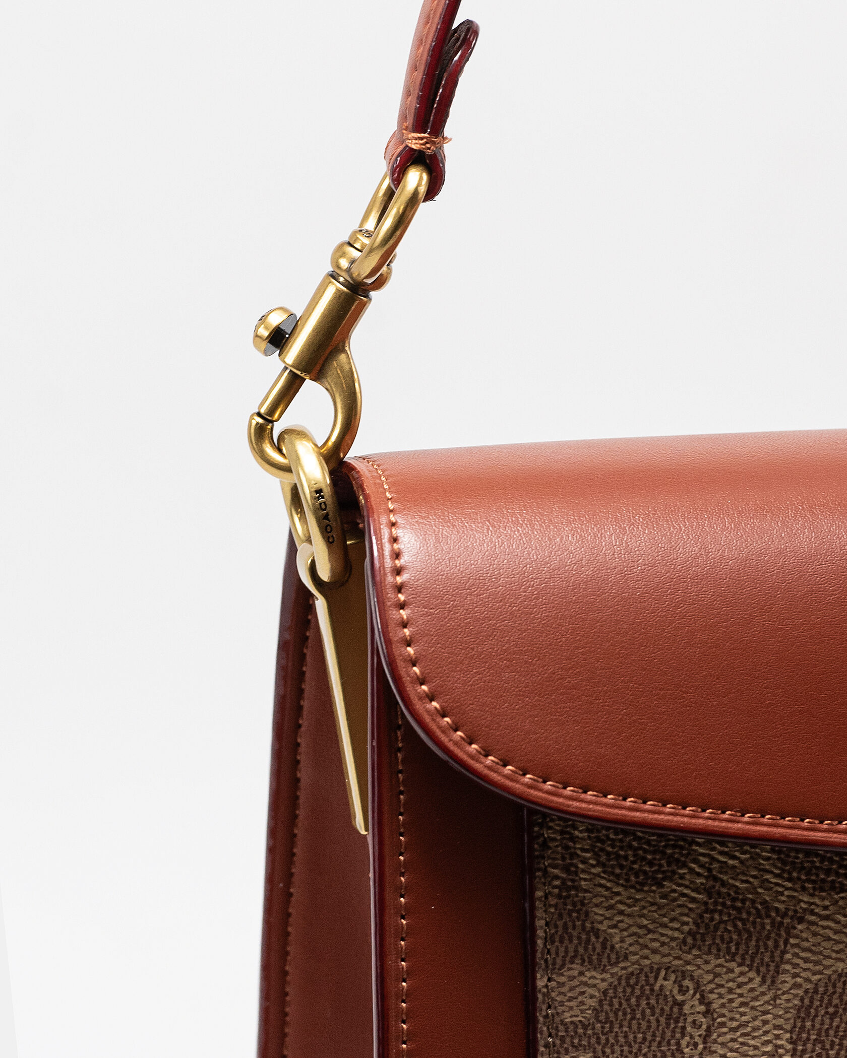 Coach Tabby Small Shoulder Bag in Signature Canvas Tan/Saddle Brown - 10