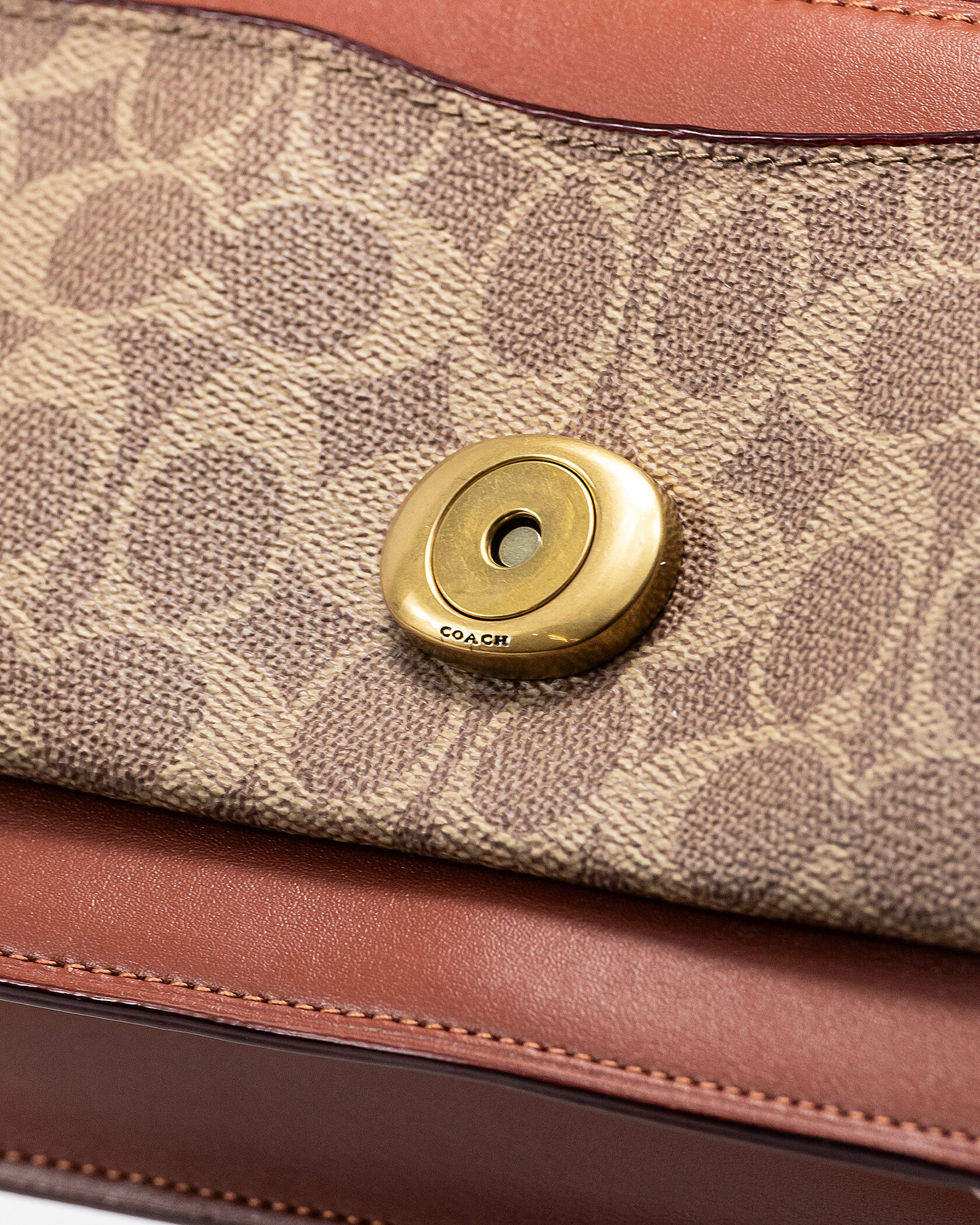 Coach Tabby Small Shoulder Bag in Signature Canvas Tan/Saddle Brown - 13