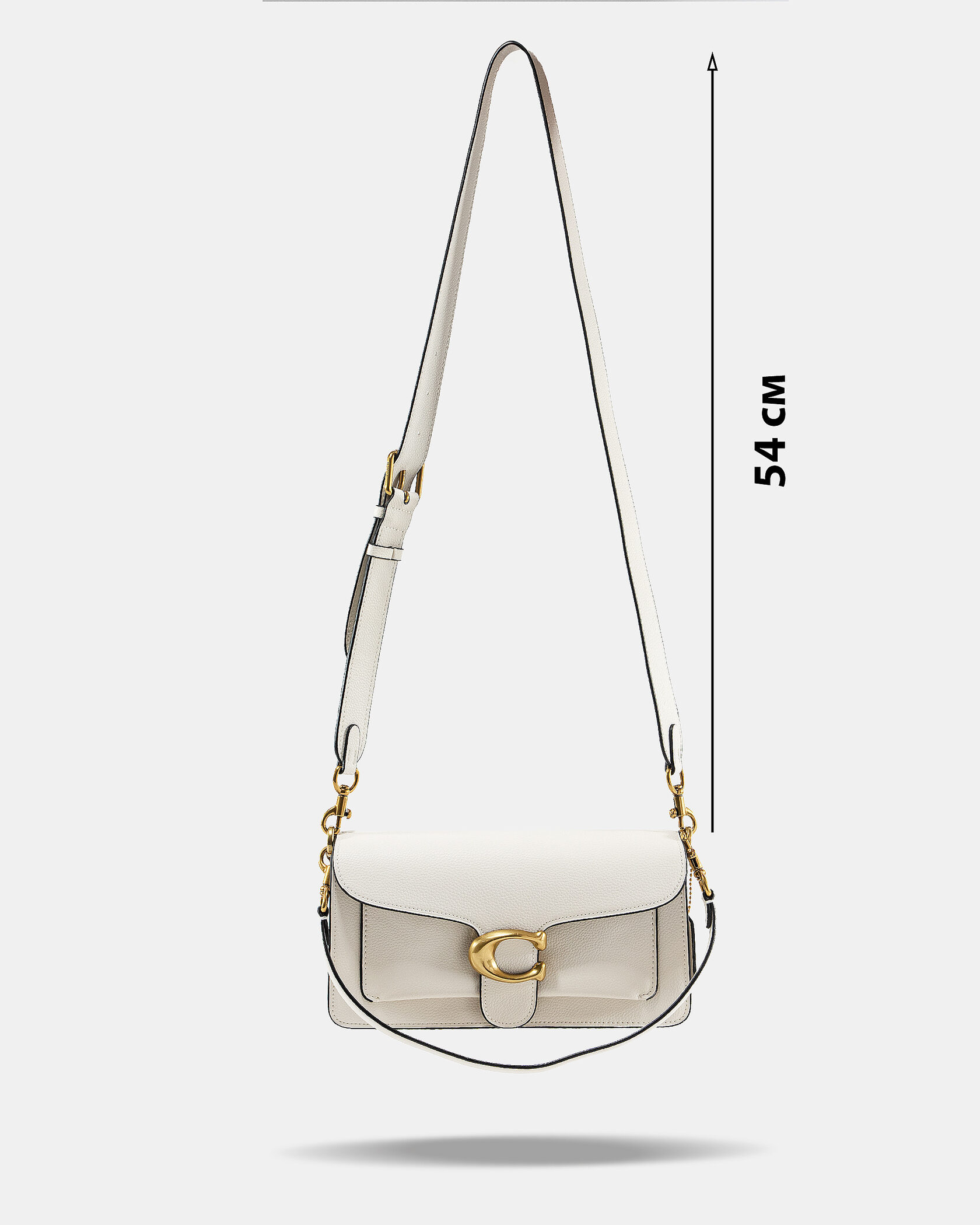 Coach Tabby Small Shoulder Bag in White Leather - 4